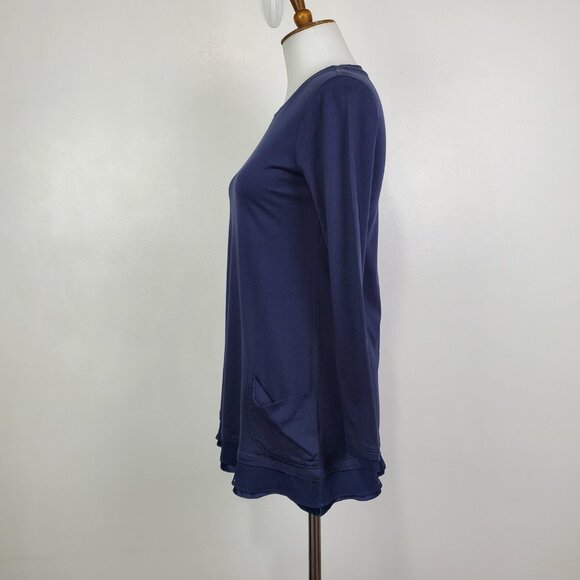 LOGO Lori Goldstein Girl's Modal Blend Knit Tunic Top With Pockets Size XL (12) - Picture 4 of 13